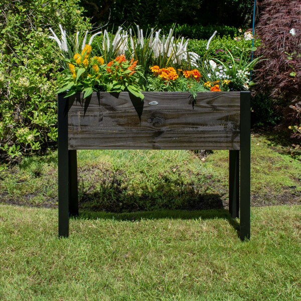 Grapevine Wooden Raised Planter